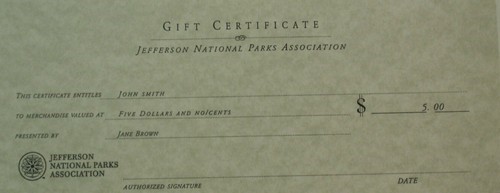 Store Gift Certificate-$5.00 28005