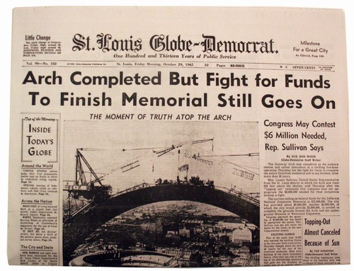Newspaper: Arch Completed 14091