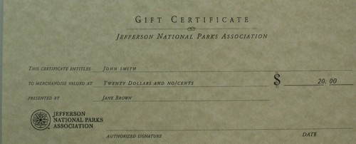 Store Gift Certificate-$20.00 28020
