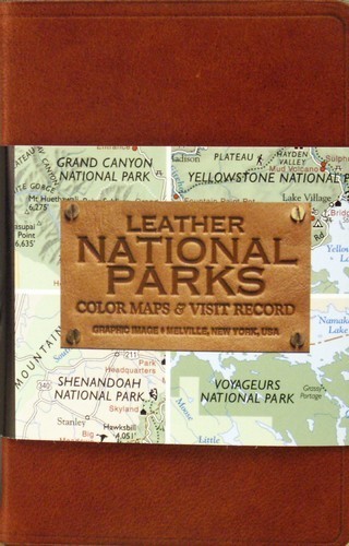 Leather National Parks Color Maps and Visit Record 14010