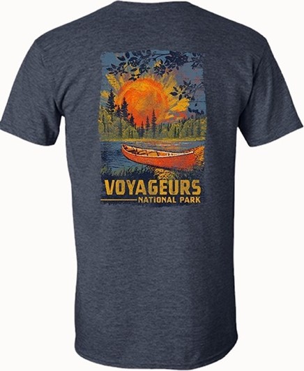Voyageurs Painted Skyline Denim Blue T-Shirt 26641