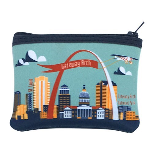 Gateway Arch with Plane Mint coin purse 27550