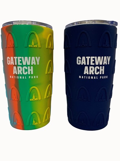 Gateway Arch Insulated Tumbler with Silicone Grip 27464