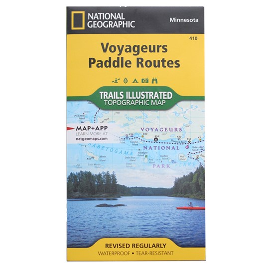 Voyageurs Paddle Routes-Map 13765