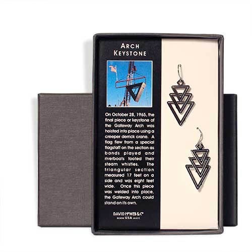 Gateway Arch Keystone Earrings